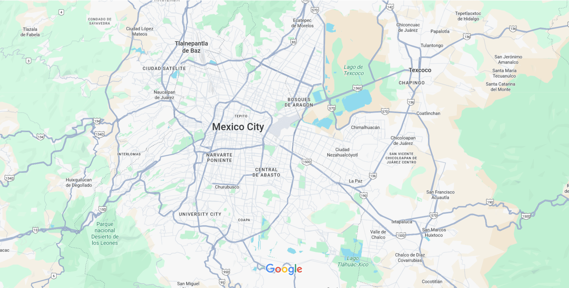 Mexico City Map